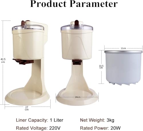 Mini Ice Cream Maker Machine, Automatic Soft Serve Frozen Yogurt and Slushie Maker for Home Kitchen, (MULTIPLE COLORS)