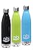 Stainless Steel Water Bottle - 25 oz - Double Walled Vacuum Insulated Water Bottle- Condensation Free - BPA Free - Keep Your Drink Cold/Hot In Sports, At School, At Work & At Play (25 ounces)