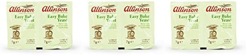 (3 PACK) - Allinsons Easy Bake Yeast Sachets| (7x6) x 12 (gx)x |3 PACK - SUPER SAVER - SAVE MONEY
