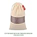 Simply Eco 8 cotton reusable produce bags with drawstring. Mesh bags for fruits
