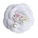 Fashion Jewelry Designer Imitation Pearl Camellia Floral Dangle Drop Earrings for Women