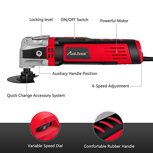 AVID POWER Oscillating Tool, 3.5Amp Oscillating Multi Tool with 4.5