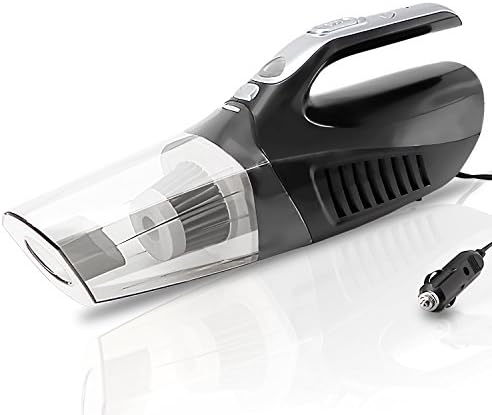 Tcisa Car Vacuum Cleaner - (Upgraded) DC 12V 120W High Power 4200pa Suction with LED Light and Stainless Steel HEPA Filter, Portable Handheld Corded Wet Dry Auto Vacuum Car Dustbuster, by
