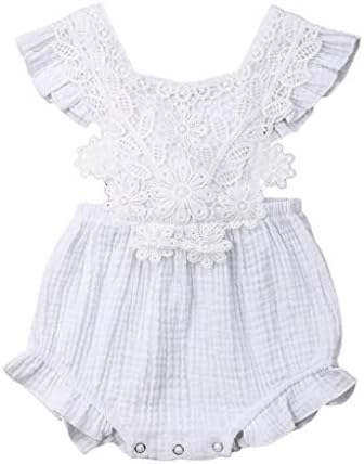 2019 Summer Newborn Infant Baby Girl Lace Floral Romper Cute Pink Bodysuit Cotton Comfortable Clothes Outfits