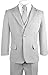 Black n Bianco Boys Solid Suit and Tie Formal Outift