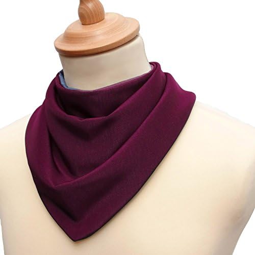 Care Designs Neckerchief Style Clothing Protector Bib - Burgundy