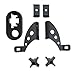 EAG Jack Mount Hood Hinge Bracket Fit for 2007-2018 Jeep Wrangler JK
