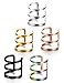 Jstyle 5 Pcs Stainless Steel Ear Cuff Earrings for Women Men Cartilage Earrings Hoop Lip Ring Non Piercing