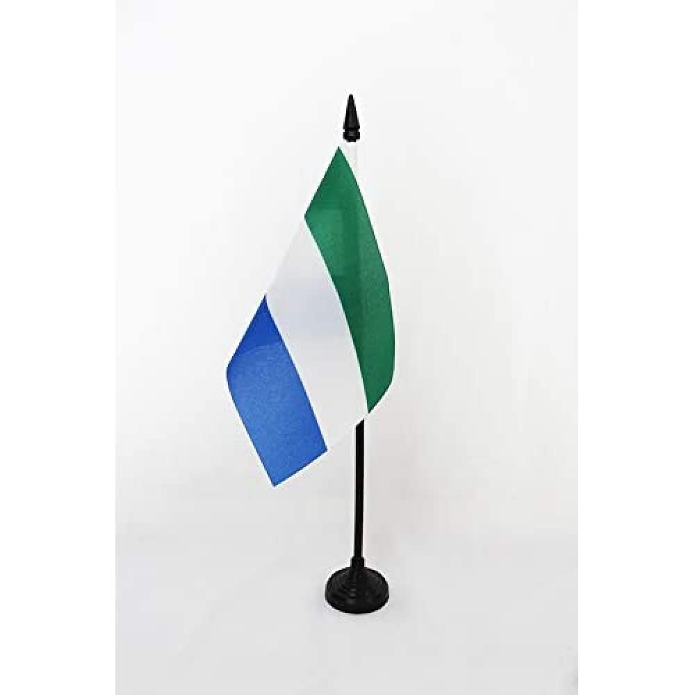 AZ FLAG - Confederation of the Rhine 1806-1813 Table Flag 4'' x 6'' - Rheinbund Office Mini Banner 100% Polyester 15 x 10 cm - Mini Desk Flag with 10'' Pole and Black Plastic Base