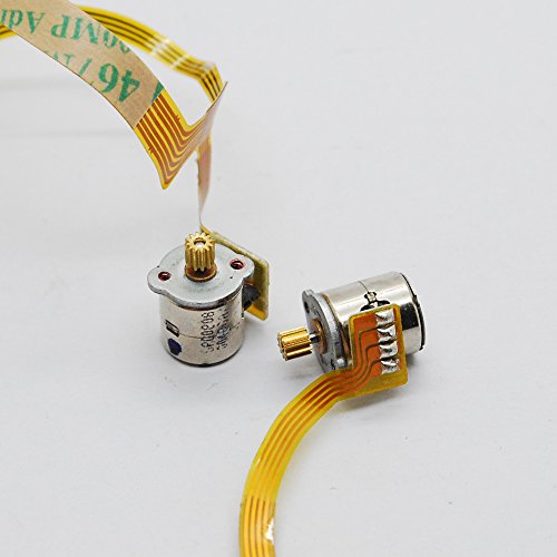 5 Pcs 2 Phase 4 Wire Micro Stepper Motor with Cable 3-5v Dc Dia 8mm Mini Stepper Motor Micro Stepping Motor for Digital Products Camera - Thumbnail 4