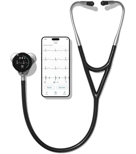 3M™ Littmann® CORE Digital Stethoscope, Black Chestpiece, Tube