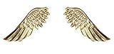 Meta-U Vintage Angel Wings Metallic Shirt Collar Tips Brooch
