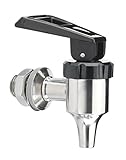Easy Flow Stainless Steel Beverage Dispenser Replacement Push Spigot For Dispensers