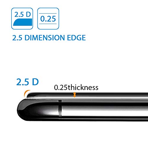 Marge Plus Compatible with iPhone Xs Max Screen Protector, [3pack] Clear HD Tempered Glass Screen Protector Anti-Scratch case Friendly 2.5 D Curved Edge 6.5 Inch with 99% Touch Accurate - Thumbnail 4