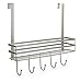 BINO 'Lafayette' Over-the-Door Basket with Hooks, Nickel
