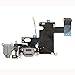 COHK USB Charging Port Dock Flex Cable with Microphone and Headphone Audio Jack Replacement for Phone 6 4.7 inchs Grey