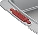 Cake Boss Deluxe Nonstick Bakeware 9-Inch by 13-Inch Cake Pan, Gray with Red Silicone Grips