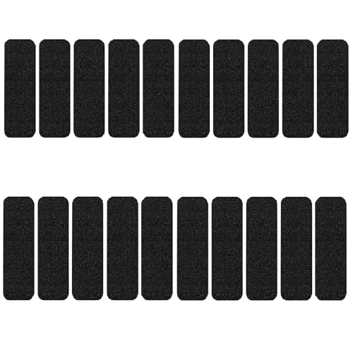 WERPEKA 20 Pack Ceiling Fan Filters for Blades,Activated Coconut Carbon Fan Filter for Ceiling Fan, Easy-Stick Universal Air Filter for Common Household Contaminants