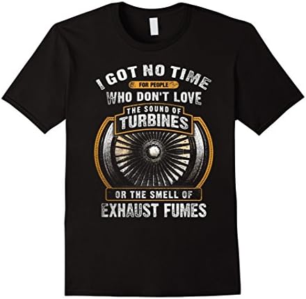 Men's Aircraft mechanic shirt- who don't love turbines Medium Black