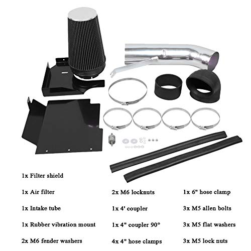 MooSun 4" Cold Air Intake System + Heat Shield For 9906 GMC/Chevy V8 4