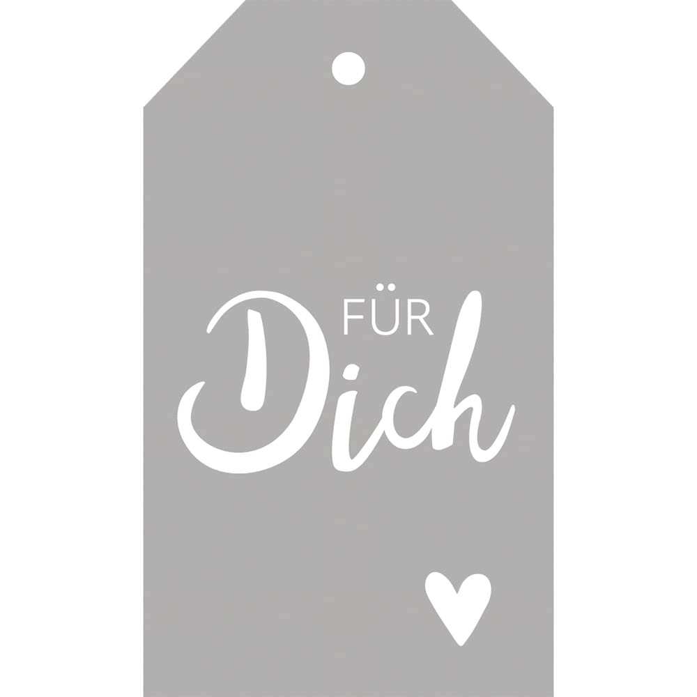 Rayher Metal Cutting Die with Gift Tag Design for Gift Boxes and Presents, Craft Die for Card Making and Scrapbooking, 100% steel, 8.5x5cm, 50259000