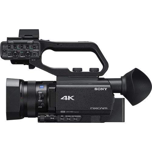 Sony HXR-NX80 Full HD XDCAM with HDR & Fast Hybrid AF (HXR-NX80) with 2-64GB Memory Card, 2 Extra Batteries, UV Filter, LED Light, Case, Tripod, Rode Mic, Headphones - Professional Bundle - Thumbnail 3