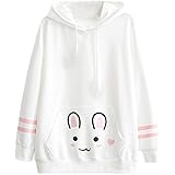 Womens Tops Sale,KIKOY Girls Cat Hooded Long Sleeve Sweatshirt Casual Pullover