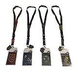 Harry Potter Lanyard Bundle of 4 Houses Gryffindor Slytherin Ravenclaw Hufflepuff