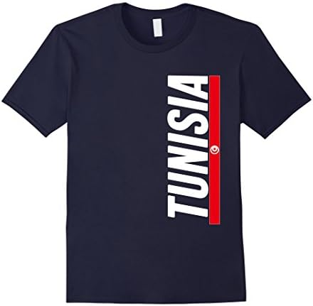 Men's TUNISIA T-shirt Im Tunisian I Love Tunisia Flag Gift Tee Medium Navy