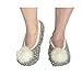 Snoozies Womens Nubby Knit Ballerina Comfort Sole Slippers