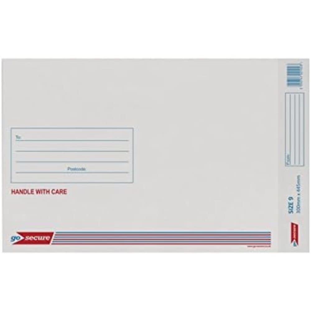 Bubble Lined Envelope Size 9 300x445mm White (Pack of 50)