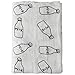 Boy and Girl 100% Cotton Swaddle Blanket, Cute Baby Bamboo Muslin Blankets for Large Size 47 x 47 inches (Summer Tale)