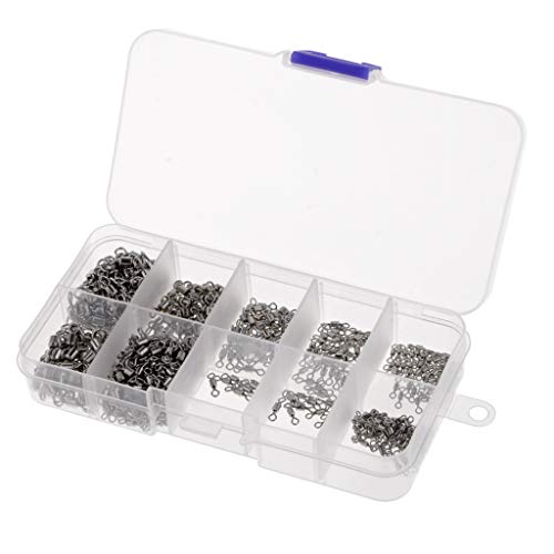 HomeDecTime 500 Stück Edelstahl Angelwirbel Rollenwirbel 4# 6# 8# 10# 12# – Bild 5