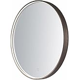 ET2 Mirror 22W 1 LED Round Mirror 27.5 Inch Wide by 27.5 Inch High with Anodized Bronze Finish