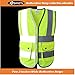 JKSafety Class 2 High Visibility Zipper Front Kids Safety Vest With Reflective Strips, Yellow Meets ANSI/ISEA Standards (Kid-Medium Yellow)