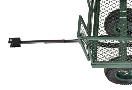 Sandusky Lee CW6031 Green Heavy Duty Steel Crate Wagon, 1400 lbs Capacity, 60" Length x 31" Width x 25" Height - Thumbnail 4