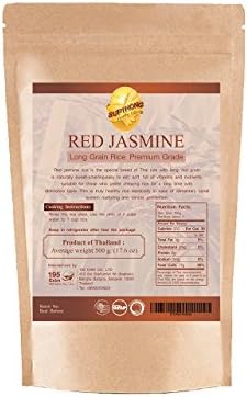 Supthong Long Grain Brown Red Jasmine Rice (17.6 Oz.)