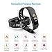 Saikee Fitness Tracker, Activity Tracker Watch with Heart Rate Monitor, Sleep Monitor, Step Counter Fitness Watch IP67 Waterproof Pedometer, Compatible with iPhone & Android (Black)