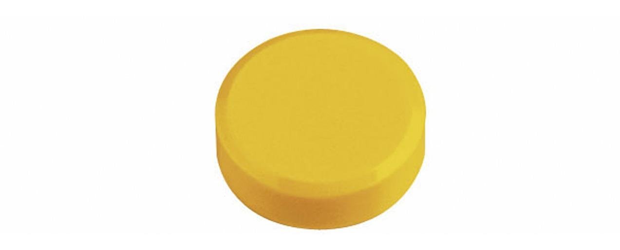 MAUL 30 mm 0.6 kg Maulpro High Quality Round Magnet for Whiteboards - Yellow (Pack of 20)