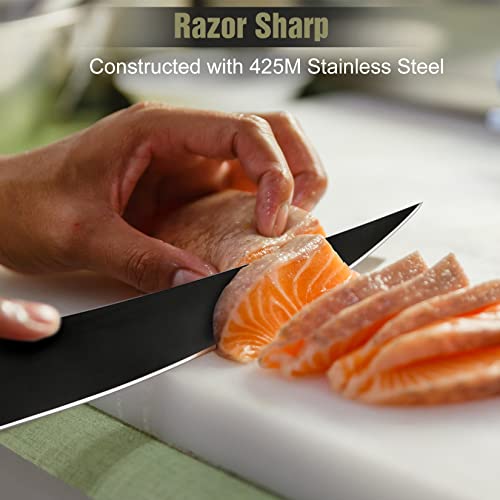 Swiss+Tech Fillet Knives for Fish, 5Piece Fishing Knife Set for