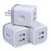 USB Wall Charger,Charging Adapter Embink 3-Pack 2.1A Dual Port USB Wall Charging Plug Block Travel Charger Cube Replacement for iPhone X 8/7/6 Plus,iPad,iPod,Samsung,LG,Android Phone primary