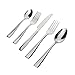 Flatware Set, 20 Pieces Stainless Steel Flatware Set with Fork, Knife and Spoon, Service for 4 by KITCHENTREND (PETRA)