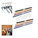 Luxury Living Bumps Be-Gone XL Bendable Foam Light Weight Plastic Clothes Hangers 08 - Pack .