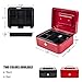 Kyodoled Medium Cash Box with Money Tray,Small Safe Lock Box with Key,Cash Drawer,7.87