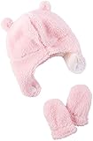 Carter's Baby Girls Winter Hat-glove Sets D08g184, Pink, 0-9M