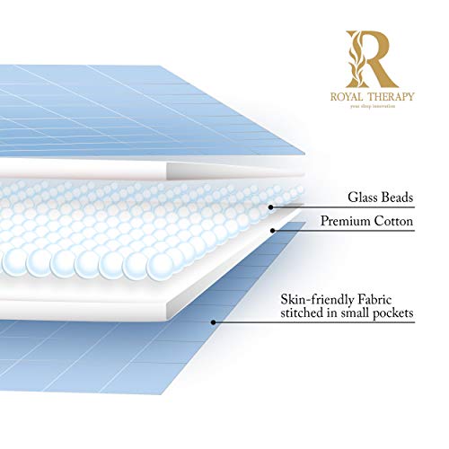 Royal Therapy Weighted Blanket Adult & Kids Bed (15lb, 48x78', Twin/Full Size Comfort) 100% Calming Cotton Blanket with Glass Beads