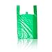 LazyMe T Shirt Bags, Plastic Bags with Handles for Grocery, Retail and St. Patrick's Day, Bolsas De Plastico Para Negocio, 12x20 Inch (Green, 100pcs)