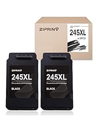 ZIPRINT - Cartucho de tinta remanufacturado para Canon 245XL 245 PG-245XL PG-243 para Canon MX492 MX490 TS3120 MG2520 MG2922 MG2920 MG2525 MG2420 MG3020 MG2924 (2 unidades), color negro