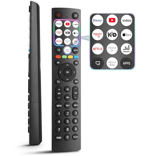 For Hisense Remote Control, Universal Replacement for All Hisense Smart TV Remote Control Original, with 10 Quick Buttons