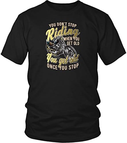 VigorDesign You Don't Stop Riding When You Get Old - Men Shirt
